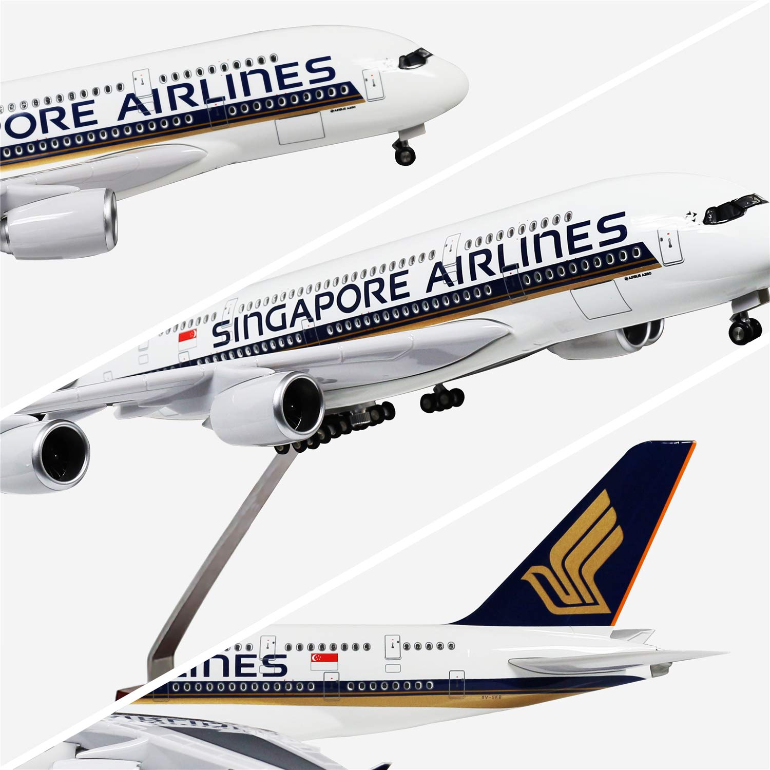 Amazon.com: 24-Hours 18” 1:160 Airplane Model Singapore